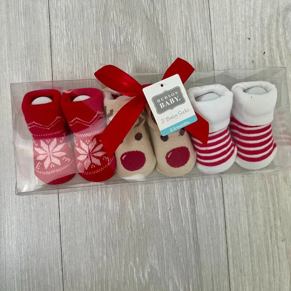 Hudson Baby 3 Baby Socks Soft Cotton Socks Baby 0-9 Months